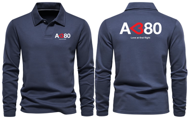AIRBUS A380 LOVE LONG SLEEVE POLO